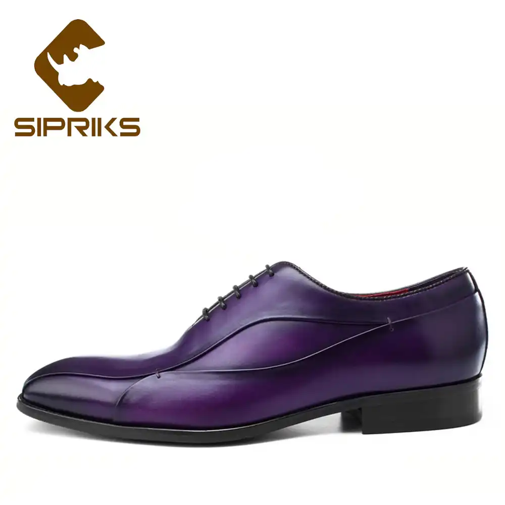 mens purple wedding shoes