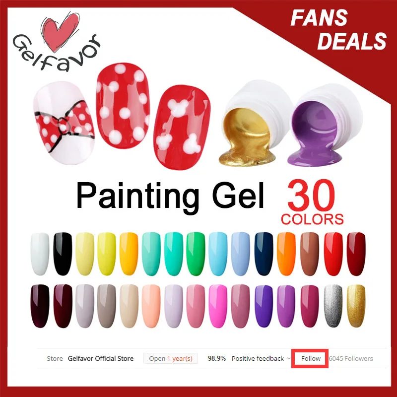 

Gelfavor5ml Painting Gel Varnishes Spider Base For Nails Lacquer Semi Permanent UV Gel Nail Polish Set For Manicure Top Primer