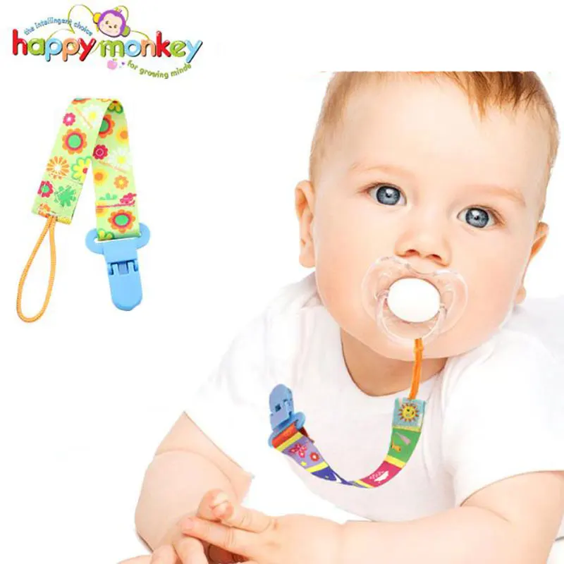 5PCS/Lot Happy Monkey Multifunctional Pacifier Chain Lovely Cartoon