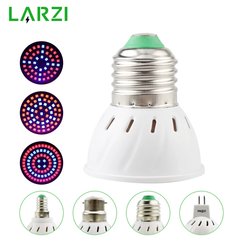 

Full Spectrum Led Grow Light E27 E14 GU10 MR16 220V Growing Lamp For Flower Plant Hydroponics System Aquarium Led Lighting