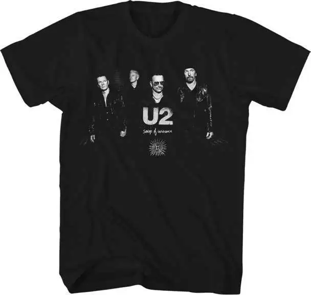 

Company T Shirts Men'S Short Sleeve O-Neck Short Sleeve U2 Band Picture T Shirts