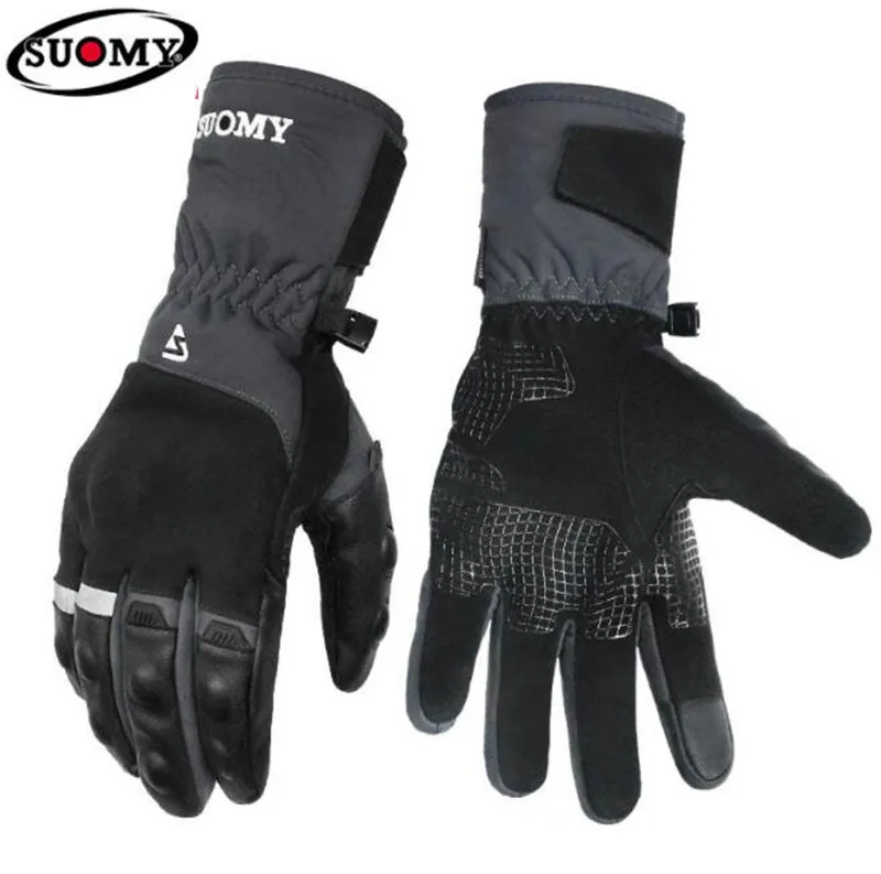 

SUOMY Men Motorcycle Gloves Waterproof Moto Gloves Windproof Guantes Touch Screen Motorbike Racing Riding Gloves For Winter