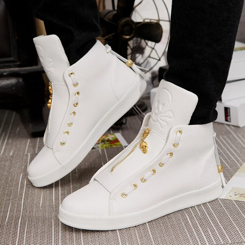 

NORTHMARCH Men Leather Shoes Fashion Brand High Top Sneakers Mens Shoes Casual Tenis Masculino Chaussure Homme En Cuir