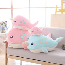 1pc 25/50/65cm 3 Patterns Plush toy Humpback Whale ornaments Cute Narwhal brinquedos Whale figurines Home sofa cushion Xmas Gift 1pc 25/50/65cm 3 Patterns Plush toy Humpback Whale ornaments Cute Narwhal brinquedos Whale figurines Home sofa cushion Xmas Gift