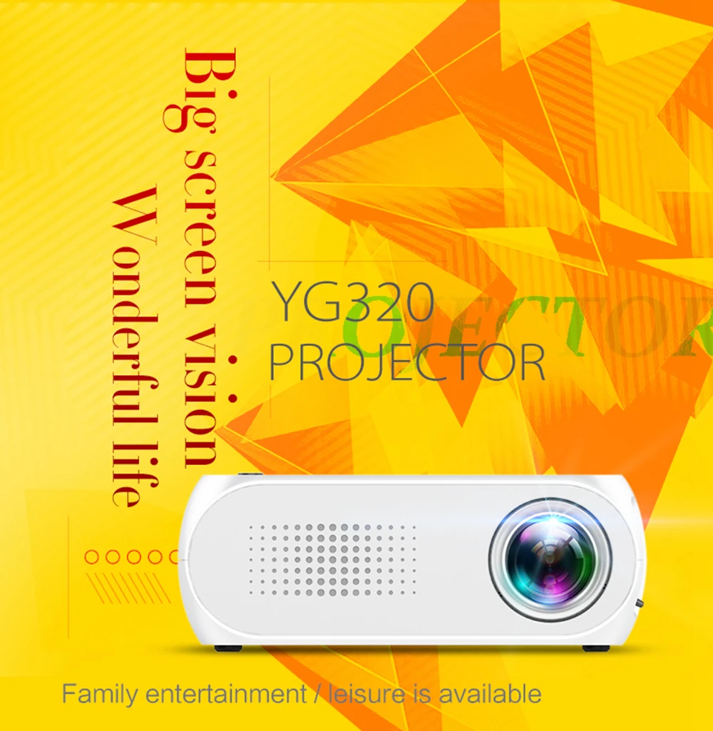 YG-320 Portable Home Mini HDMI USB LED 1080P Projector