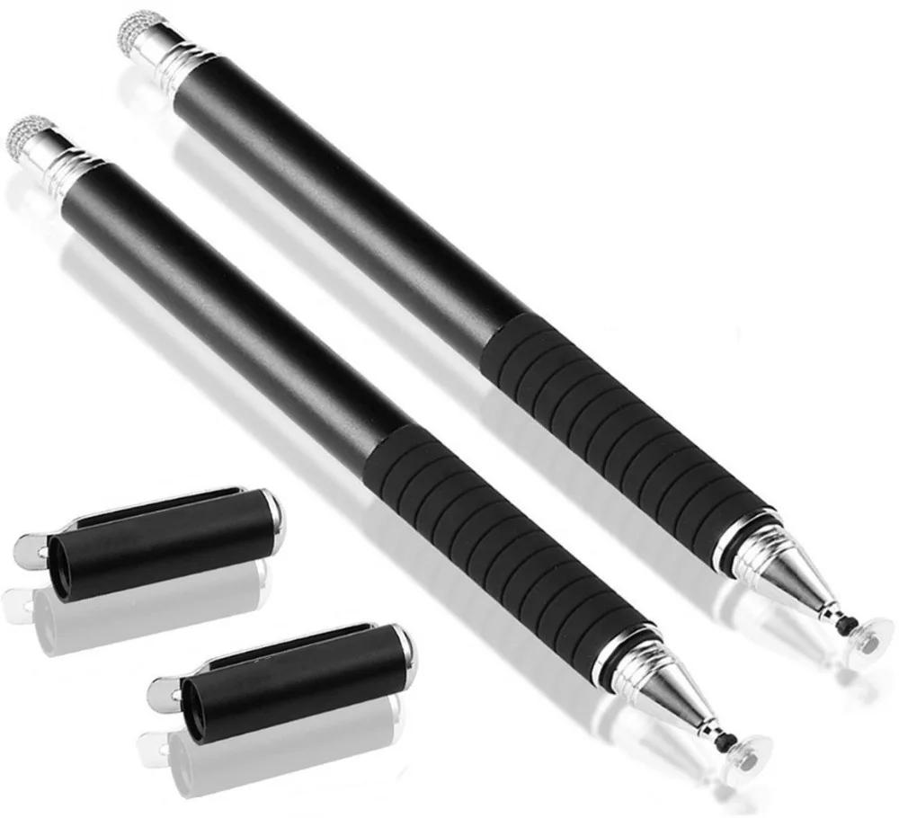 2 в 1 прецизионный дисковый емкостный стилус сенсорная ручка волоконно-экранная ручка для Iphone X XS 7 8 samsung Xiaomi huawei