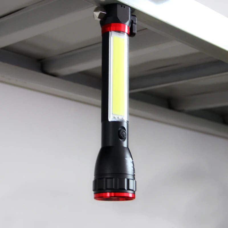 Многофункциональный портативный фонарик масштабируемый USB Перезаряжаемый свет Ручка рабочий свет инспекционная лампа с аварийным