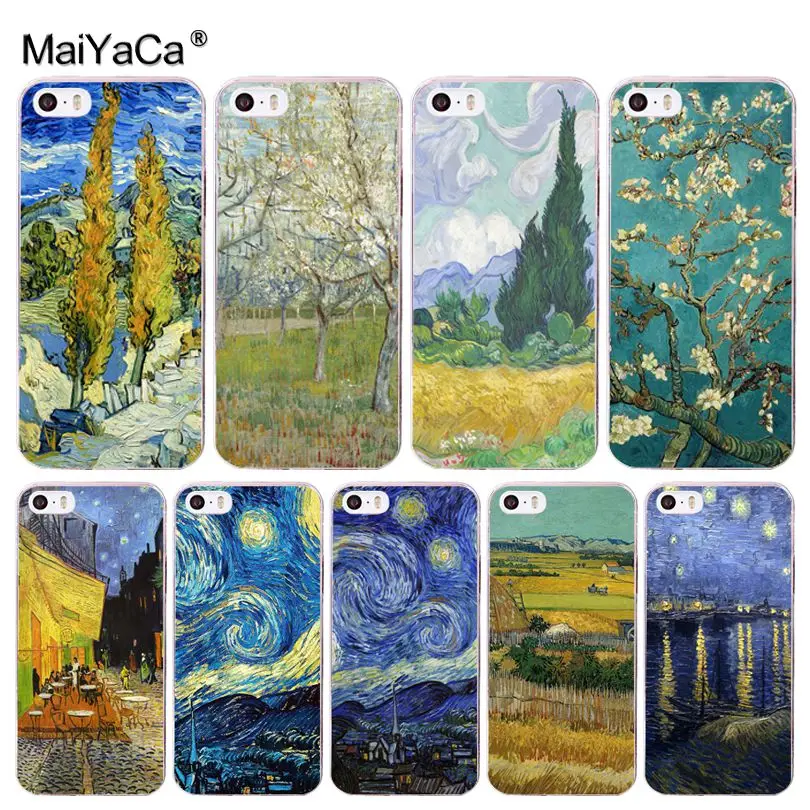 MaiYaCa Ван Гог Картина маслом тонкий сотовый Чехол для iphone SE 2020 11 pro 8 7 66S Plus X 5S XR XS MAX