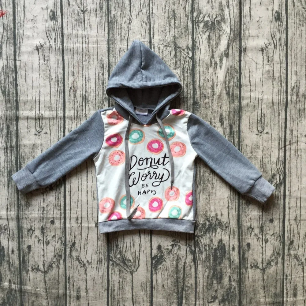 mom and me hoodie outfits baby girls hoodie clothes children milk silk boutique hoodie Dunat be happy grey long sleeve hoodie