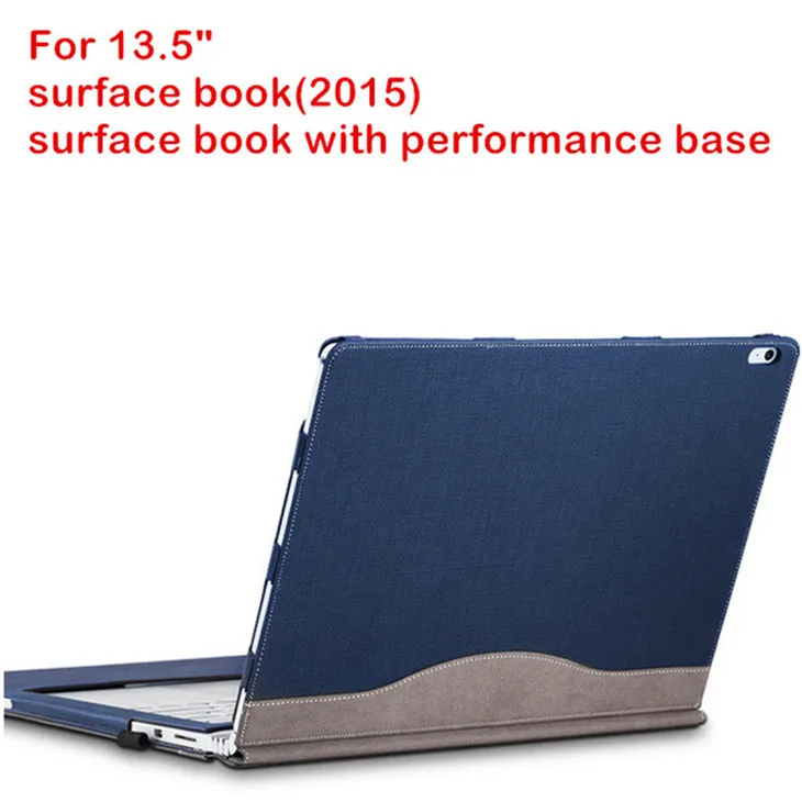 Чехол из искусственной кожи для microsoft Surface Book, 13,5 дюймов, планшет, ноутбук, рукав, чехол для SurfaceBook, съемный защитный чехол - Цвет: Blue