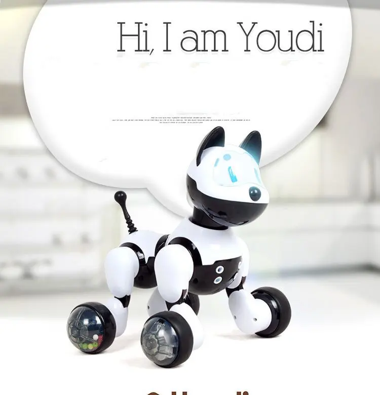 Горячая Распродажа игрушки ходящая собака и кошка игрушки Звуковое управление умная Интерактивная собака электронные обучающие игрушки для детей