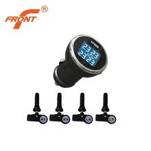 Wireless Tire Pressure Monitoring System TPMS For Car Internal Sensors Intelligent Induction Four Round At The Same Time Display