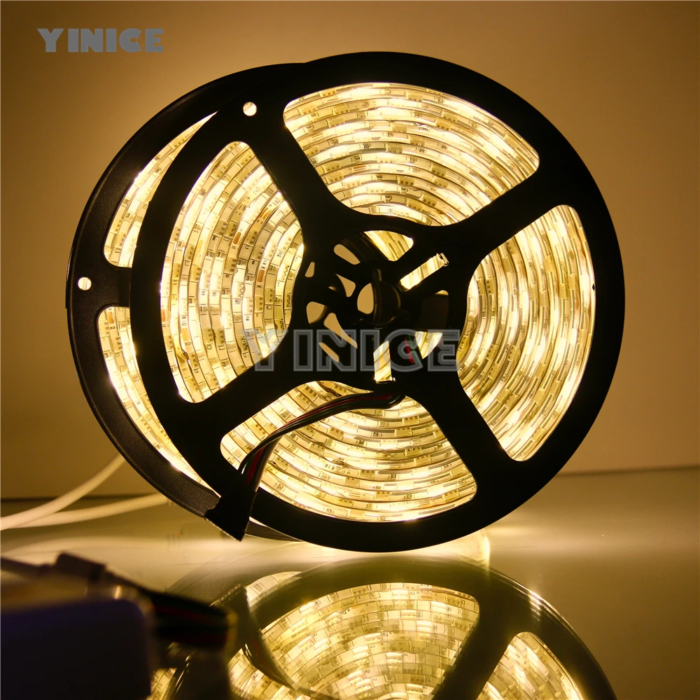SMD5050 Водонепроницаемый 60LED/M AC 220 В 5 м 300 светодиодов rgb гибкие СВЕТОДИОДНЫЕ пульт