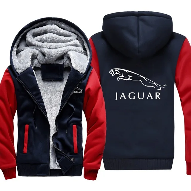 JAGUAR Car Wool Sweatshirt Women Men Oversized Zipper Hoodies Hooded