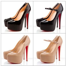 big size 34-40 Hot 2014 fashion red bottom platform lady ultra high heels woman pumps and women’s summer autumn shoes