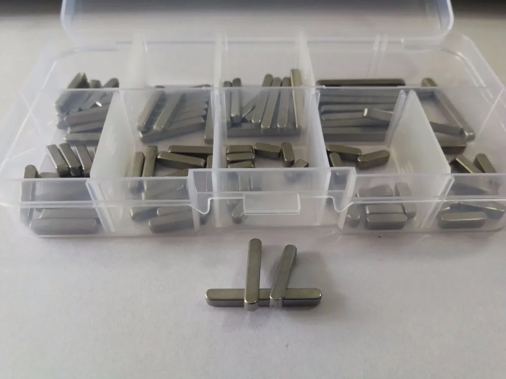 

90pcs M3 flat key pins stainless steel square round angle shaft horizontal pin GB1096