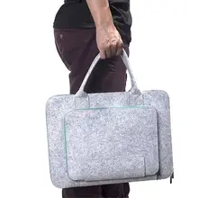 Grey Simple Style Felt Laptop Bag Notebook Case Briefcase Handlebag for Macbook Air Pro Tablet Grey Simple Style Felt Laptop Bag Notebook Case Briefcase Handlebag for Macbook Air Pro Tablet