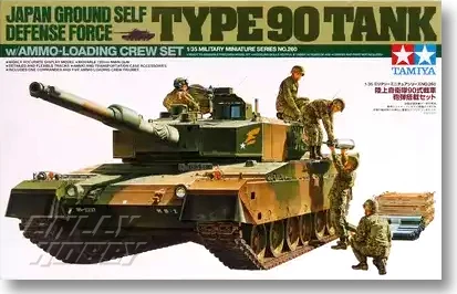 Tamiya 35260 1/35 JGSDF Тип 90 танк с патроном погрузка Экипаж Военная сборка модель AFV