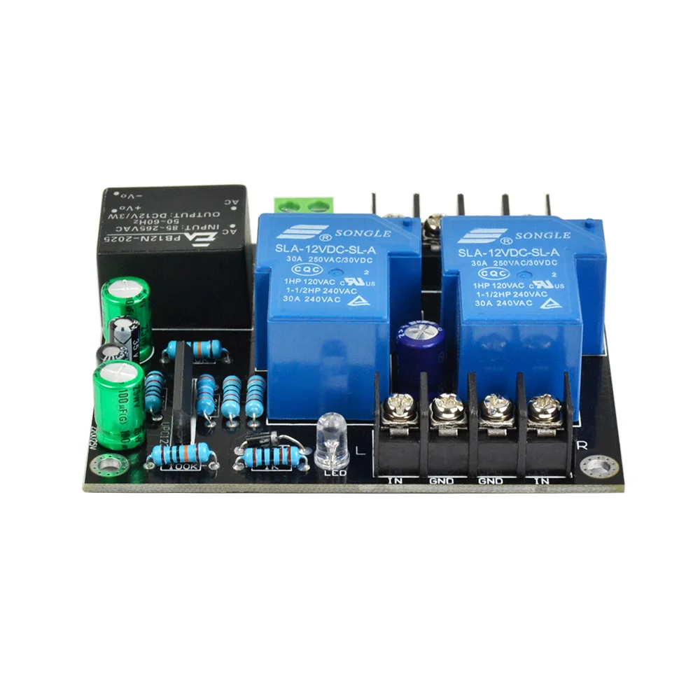 Placa de Proteção Power na Placa de Atraso para Alto-falante Aiyima Alto-falante 2 Canais ac 85-265v dc Proteção Amplificador Upc1237 900w 2.0 - Image 2