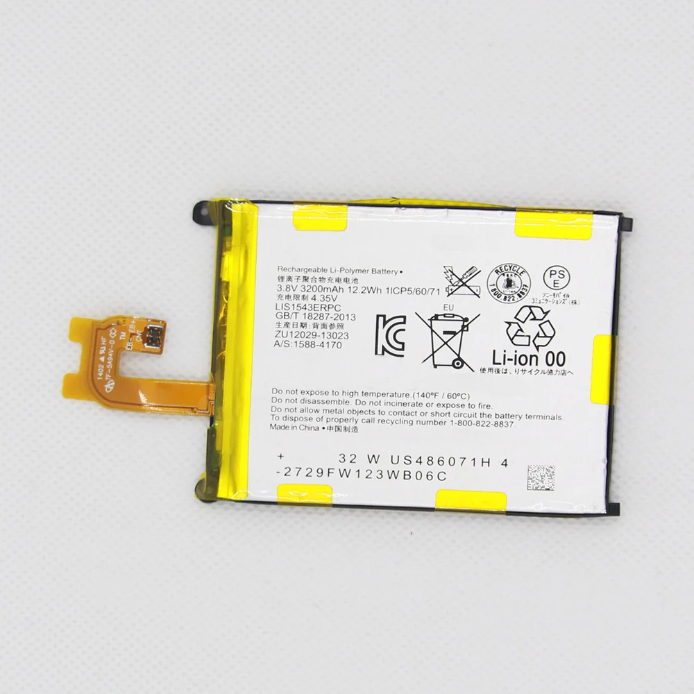 

Battery For SONY Xperia Z2 L50w Sirius SO-03 D6503 D6502 LIS1543ERPC 3200mAh Phone Replacement Battery + Tools Kit