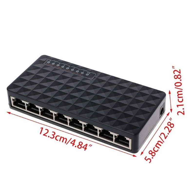 5V 8-Порты RJ-45 10/100 Мбит/с Ethernet сетевой коммутатор Gigabit Интернет концентратор для ТВ компьютерных игр