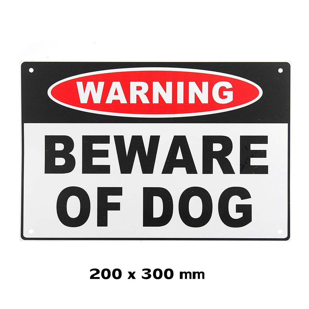 

WARNING BEWARE OF DOG Metal Aluminium Security Home Farm Safety Sign 20 x30cm