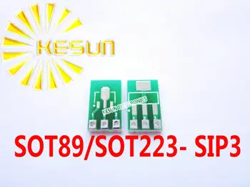 

200PCS SOT89 SOT223 turn SIP3 DIP 1.5/2.3MM Pitch Zener Diode MOS Transistor IC adapter Socket / Adapter plate PCB Connector