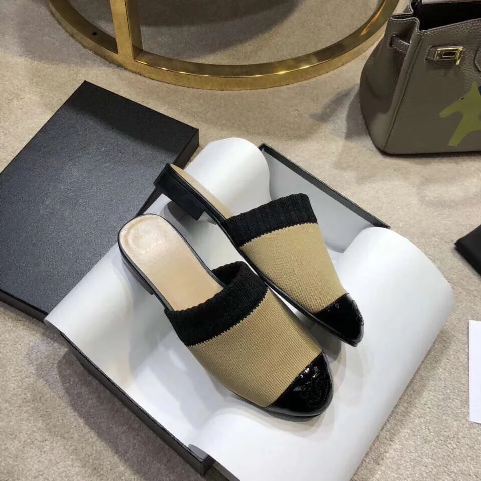 

Elastic Flying Weaving Slippers Series, Noble Atmospheric, Pedicle Repair, More Showing Long Legs Slippers for Women