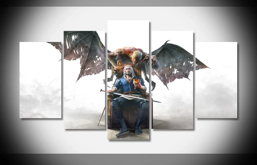 

8394 The Witcher 3 Wild Hunt game poster poster Framed Gallery wrap art print home wall decor wall picture Already to hung