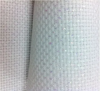 

oneroom cross stith aida embroidery fabric embroidery fabric 14ST 14CT cross stitch canvas cloth Color choose white metallic