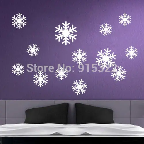 Frozen Snowflakes removable wall window vinyl decal sticker Christmas ukcx Frozen Snowflakes removable wall window vinyl decal sticker Christmas ukcx