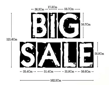 

Store Window Sticker Pop Big Sale Label Sign Glass Window Door Poster Adhesive Promotion Advertising Banner Wall Sticker