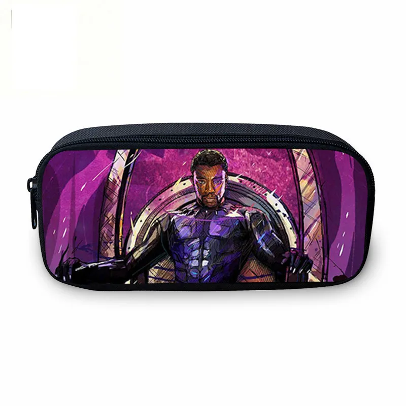 

VEEVANV 3D Cartoon Boys Pencil Case Hot Explosion Black Panther School Storage Pouch Fashion Wrinting Makeup Pen Cosmetic Bags