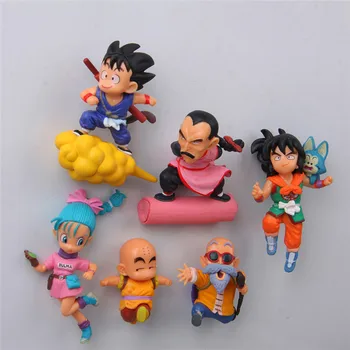 

Dragon ball anime action figure fridge magnets anime figurine SON Goku ChiChi Oolong toys wukong Garage Kits Decora