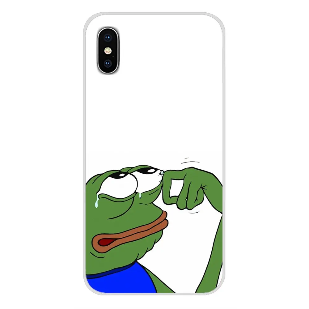 Аксессуары чехлы для телефонов Memes Sad Frog Huawei G7 G8 P7 P8 P9 P10 P20 P30 Lite Mini Pro P Smart Plus 2017 2018