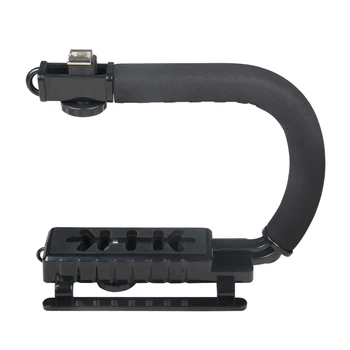 

C-Grip Hot Shoe Mount Video Stabilizer Handle Grip Rig for Canon Sony DSLR Camera for iPhone 7 plus Phone Smartphone Gopro DV