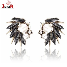 JURAN фирменный дизайн массивные модные серьги-гвоздики для женщин Имитация жемчуга Серьги с крыльями заводская цена, серьги X3402