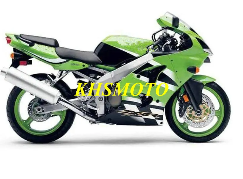 

Injection mold Fairing Kit for KAWASAKI Ninja ZX6R 00 01 02 ZX 6R 2000 2001 2002 zx6r ABS Green white Fairings set+7gifts KV15