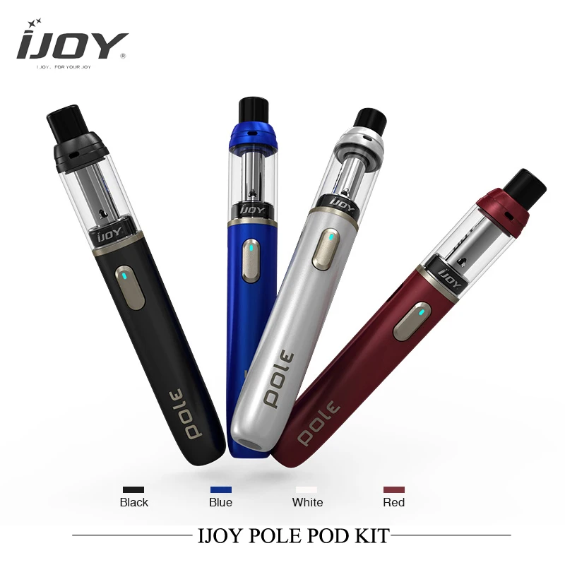 

Original Electronic Cigarettes IJOY POLE POD KIT 600mah All-in-one Battery Vaporizer With MTL Atomizer ceramic Coil