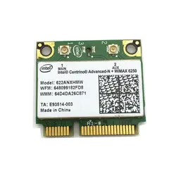Беспроводная карта для Centrino Advanced-N + WiMAX Intel 6250 Беспроводная мини PCI-E Двухдиапазонная карта 622 ANXHMW 802.11a/b/g/n 300 Мбит/с