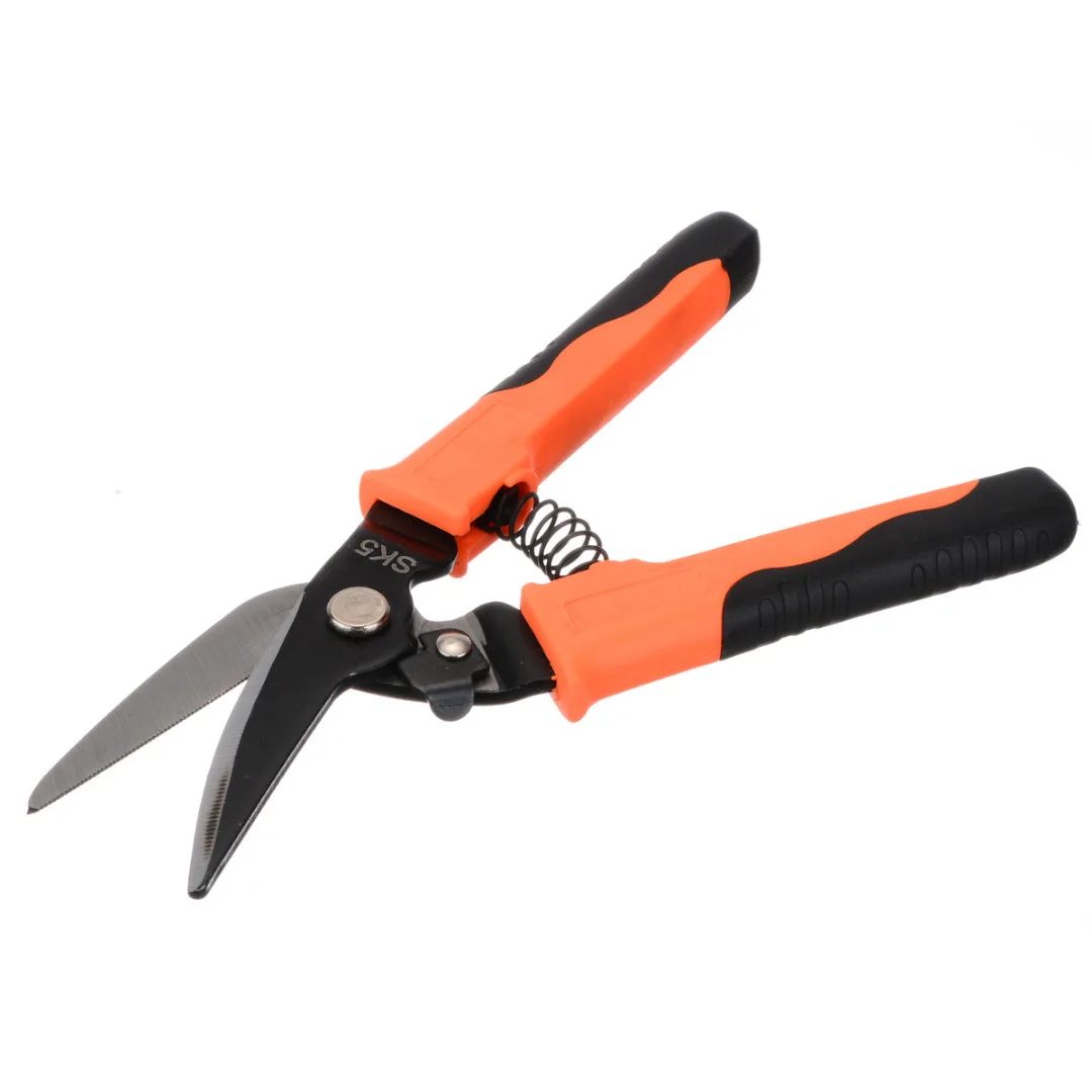 8'' Bend/Straight Aviation Metal Tin Snip Iron Cutter Scissors Industrial Home Metal Shears Hand Tool