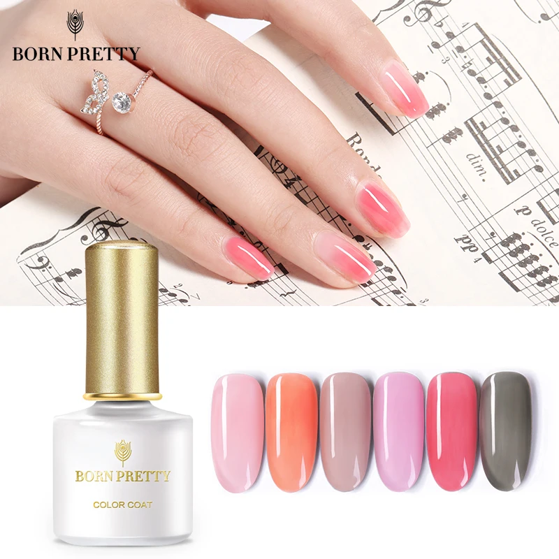 BORN PRETTY Rubber Base Coat 6ml Soak Off UV LED Gel Nail Polish