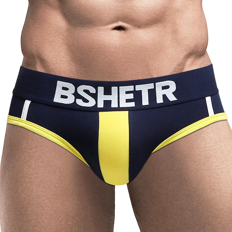 

Fashion BSHETR Brand Men underwear Soft Cotton Briefs Male panties Sexy tanga underpants Slip Cueca New Design Gay mens pants