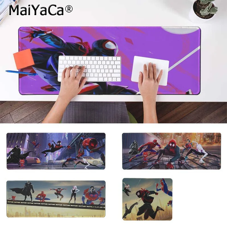 

MaiYaCa Custom Skin Spider Man Into The Spider Verse Laptop Computer Mousepad Free Shipping Large Mouse Pad Keyboards Mat