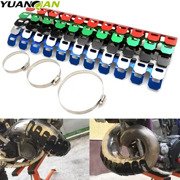 

Universal Motorcycle Exhaust Muffler Pipe Heat Shield Cover Guard FOR KTM Honda CB 599 919 400 CB600 HORNET CBR 600 F2 F3 F4 F4i