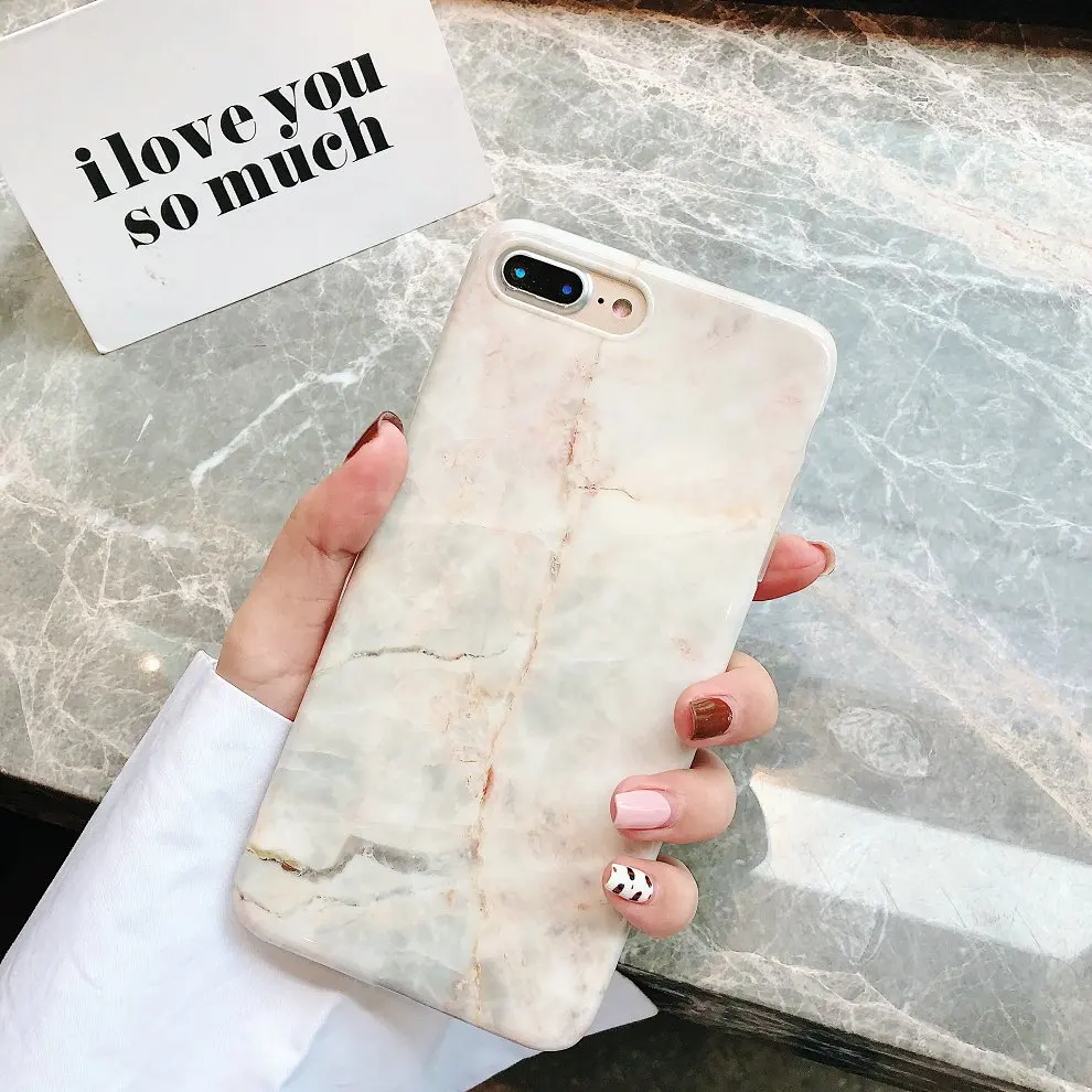 Мраморный чехол для Coque iphone 11 Pro Max 7 XS MAX чехол из мягкого ТПУ задняя крышка для iphone 6 6S 7 8 Plus iphone X XR чехол - Цвет: 16