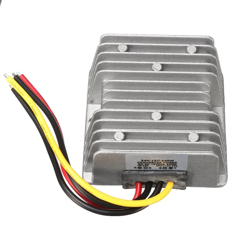 

DC/DC Converter Waterproof Motor Voltage Regulator 24V to 12V Step-Down 20A 240W Best Price