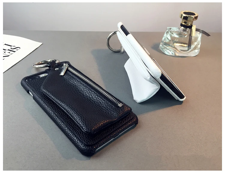 iphone 8 leather case Couples Case for iPhone 12 Case Luxury PU Leather Wallet Zipper Handbag Stand Case For iPhone 11 XS 6 6S 7 8 Plus With Ring Card iphone 8 plus silicone case