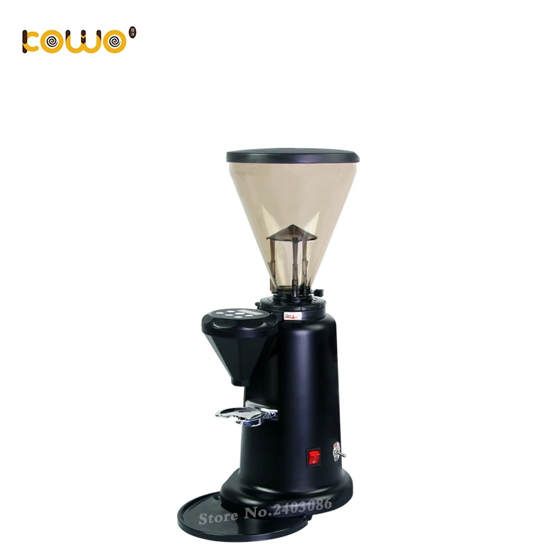 

Electric flat wheel burr espresso coffee grinder mill conical hopper coffee maker machine 6-9 kg/hour