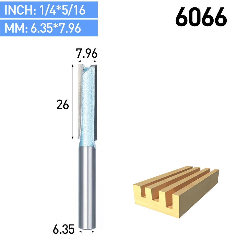 HUHAO 1 шт. промышленная Концевая фреза для деревообработки двустворчатый Концевая мельница прямой триммер бит шарпедвольфрама фреза - Длина режущей кромки: 6066